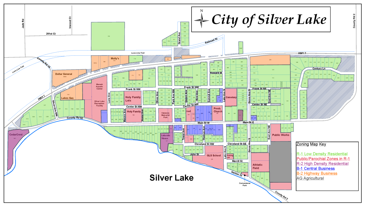 City of Silver Lake Zoning Map